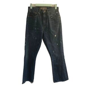 Point Sur Denim flare leg distressed jeans size 26 boho cottage 90s y2k grunge